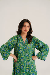 2 Piece Linen Printed Printed Suit (CP0278)